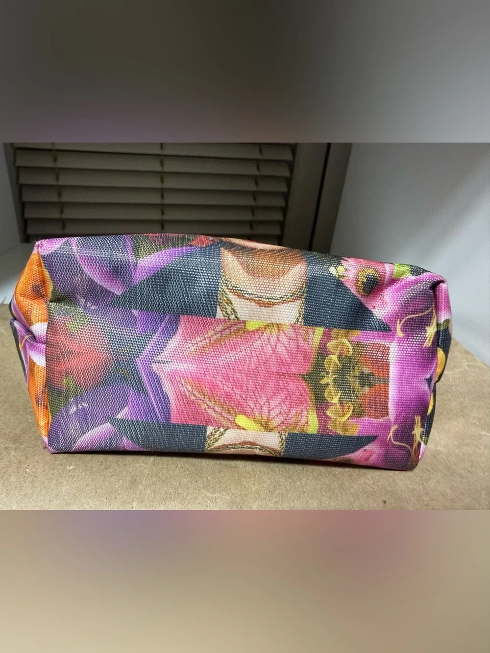 Frida Kahlo Floral Cosmetic Makeup Bag Travel Toiletry Case Organizer